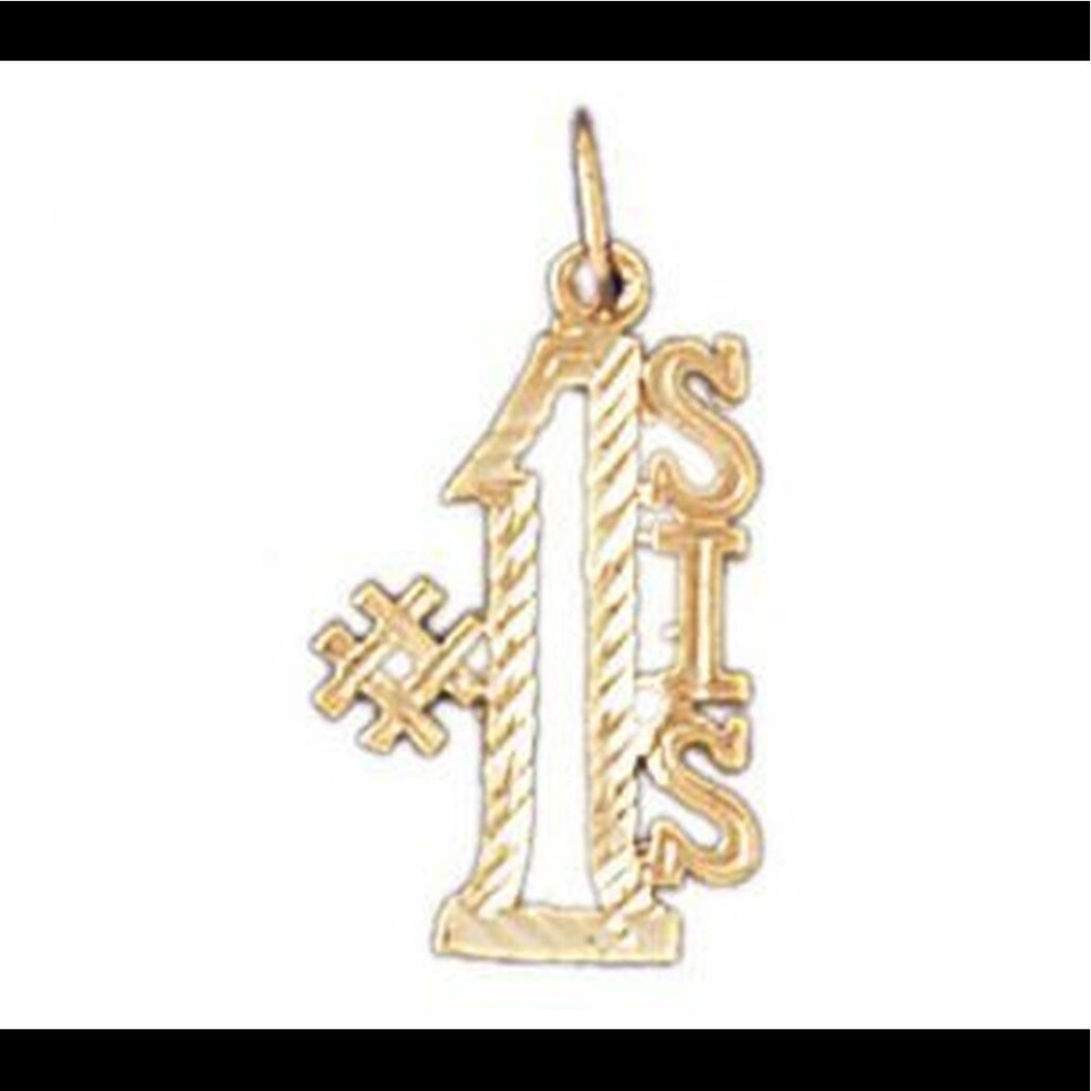 Gold Tone #1 Sis Charm